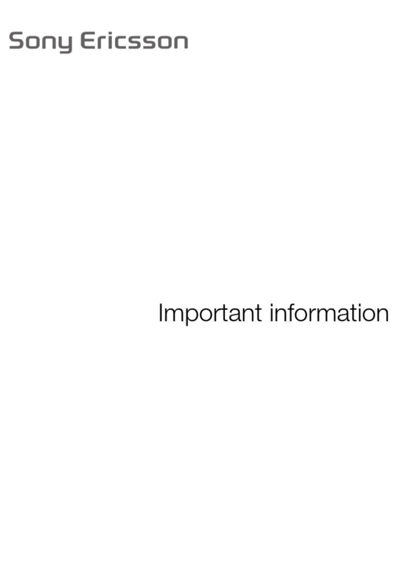 Sony Ericsson Live with Walkmantrade Operating manual