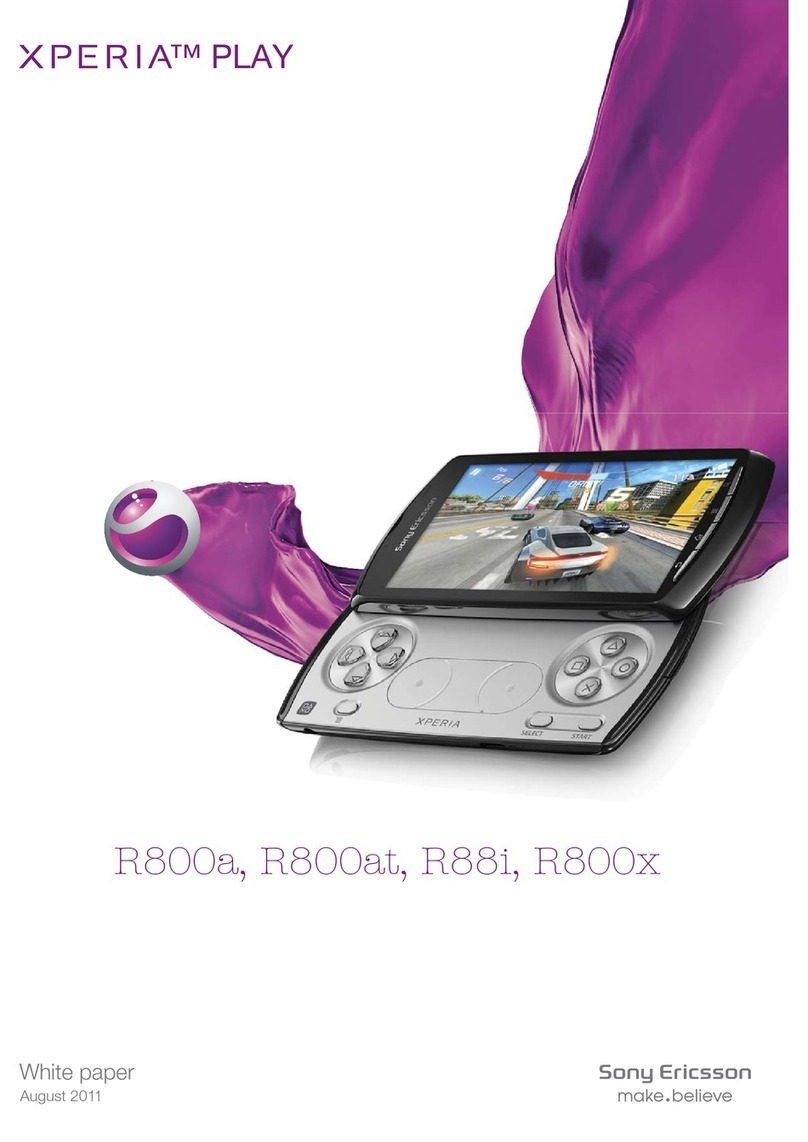 Sony Ericsson XPERIA PLAY R800x Quick reference guide Sony Ericsson XPERIA PLAY R800x Quick reference guide