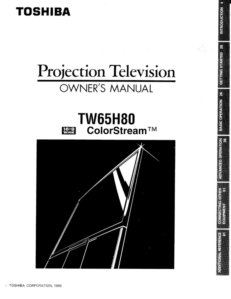 Toshiba ColorStream TW65H80 User manual