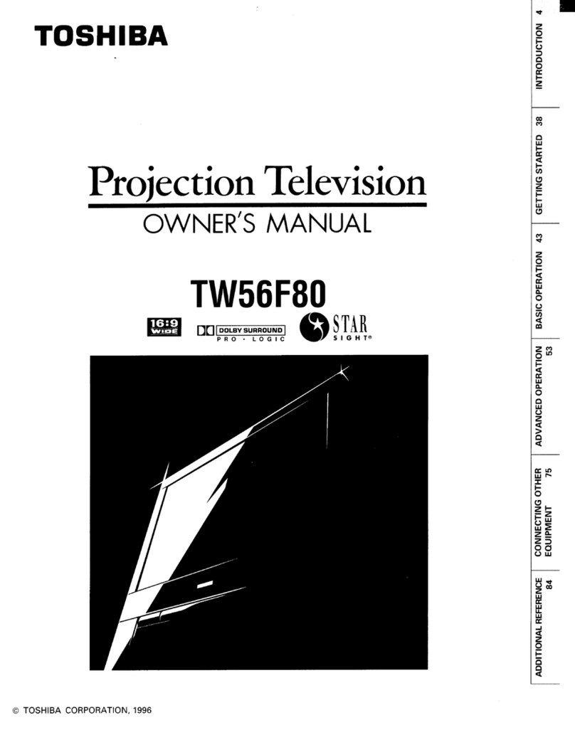 Toshiba TW56F80 User manual Toshiba TW56F80 User manual