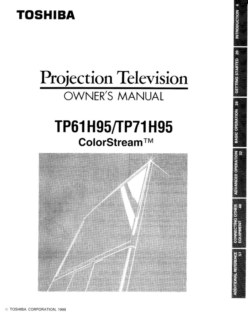 Toshiba ColorStream TP61H95 owner's manual