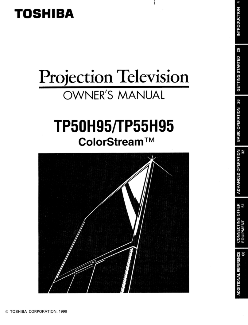 Toshiba ColorStream TP50H95 User manual
