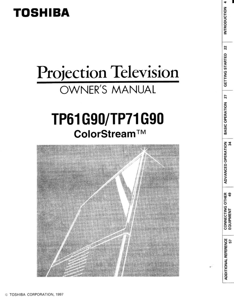 Toshiba ColorStream TP61G90 owner's manual