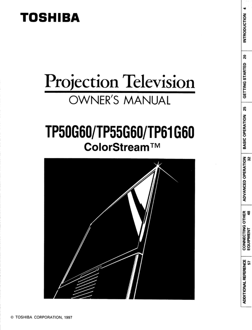 Toshiba ColorStream TP50G60 owner's manual