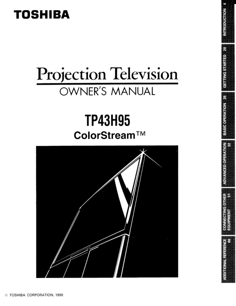 Toshiba Color Stream TP43H95 User manual