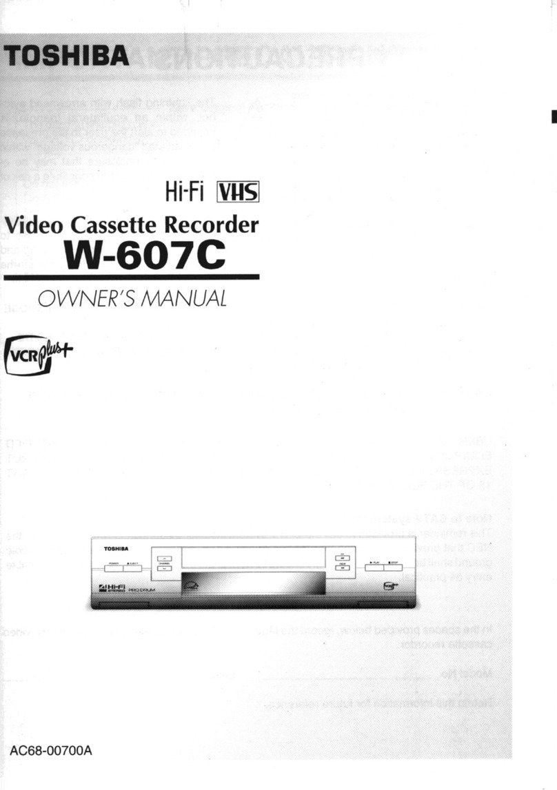 Toshiba W607C owner's manual