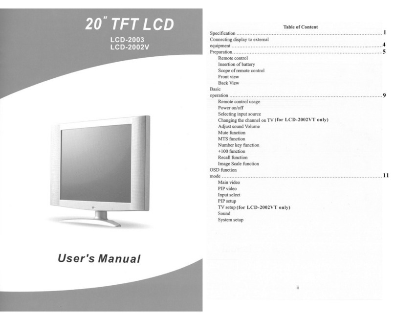Totevision LCD-2002V User manual