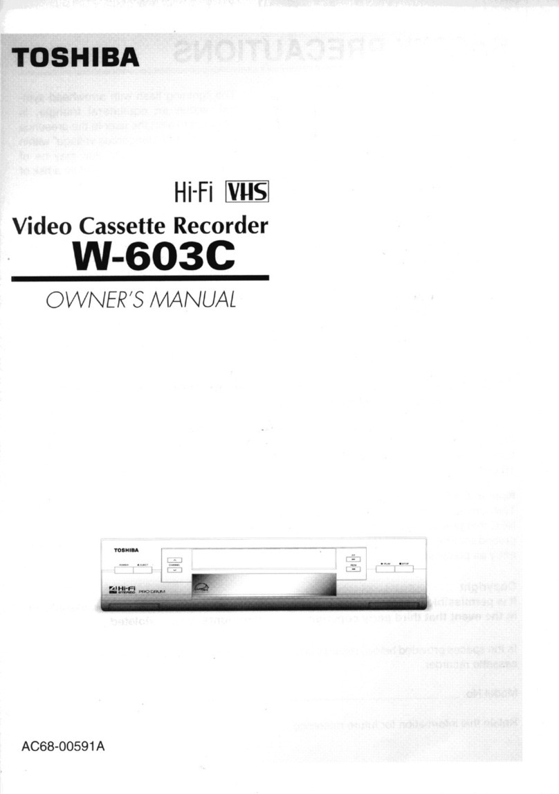 Toshiba W603C User manual