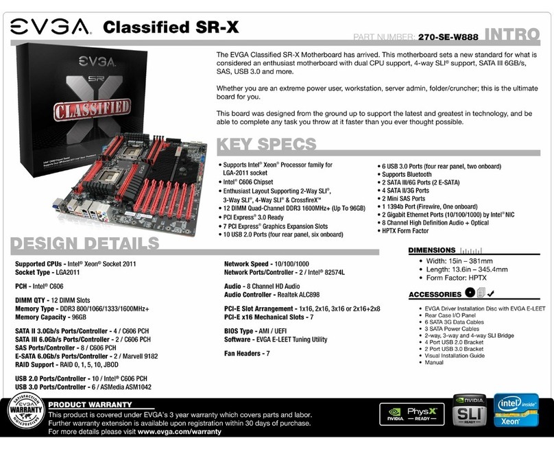 EVGA Classified SR-X User manual