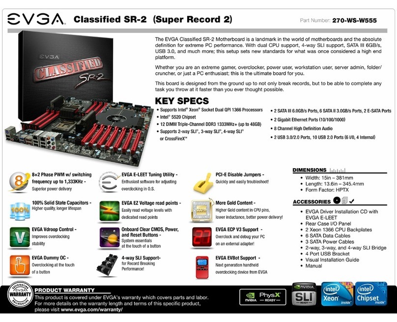 EVGA Classified SR-2 Super Record 2 Specifications