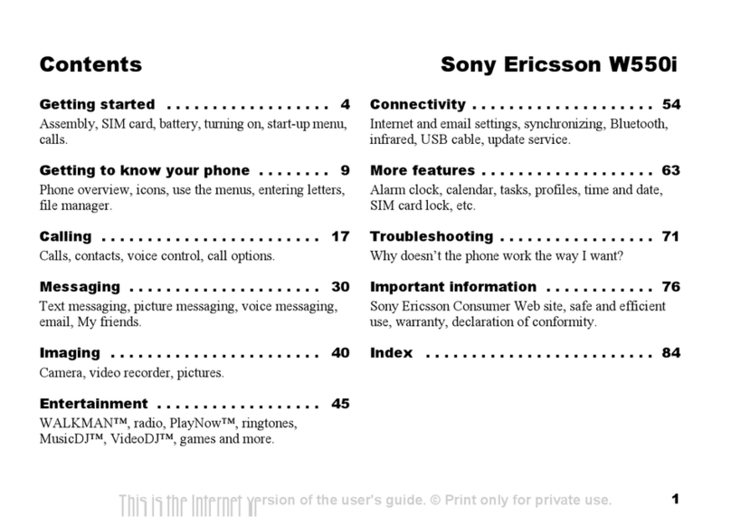 Sony Ericsson W550i user guide