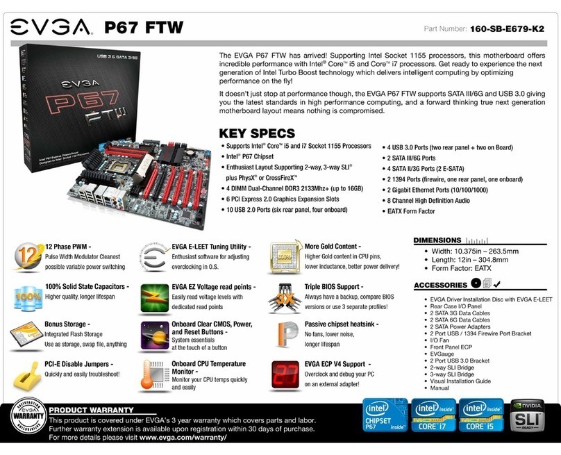 EVGA P67 FTW Specifications