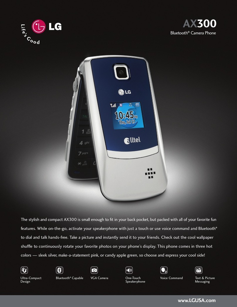 LG AX300 User manual