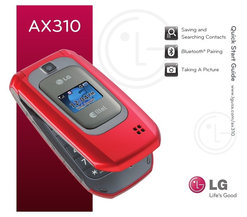 LG AX310 Red User manual