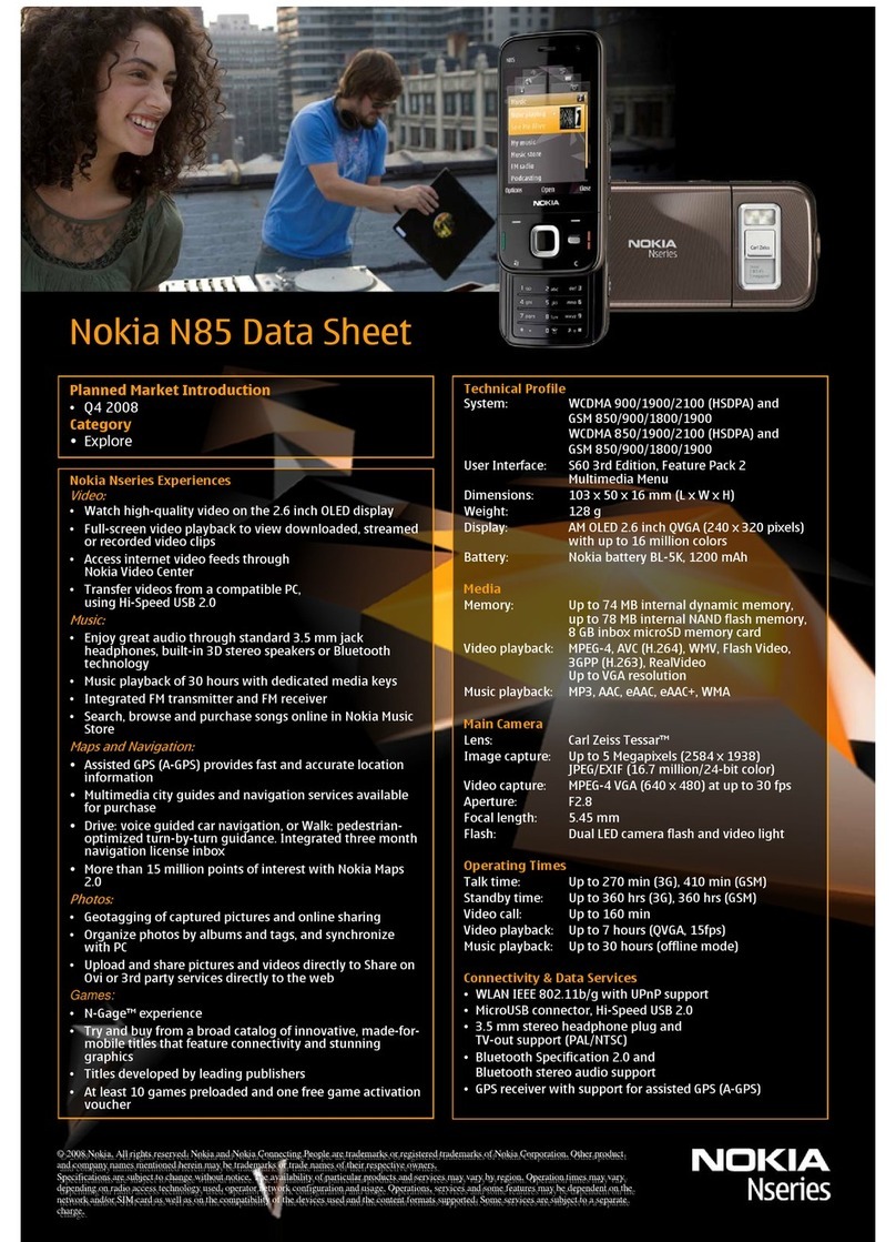 Nokia 002J6D1 datasheet
