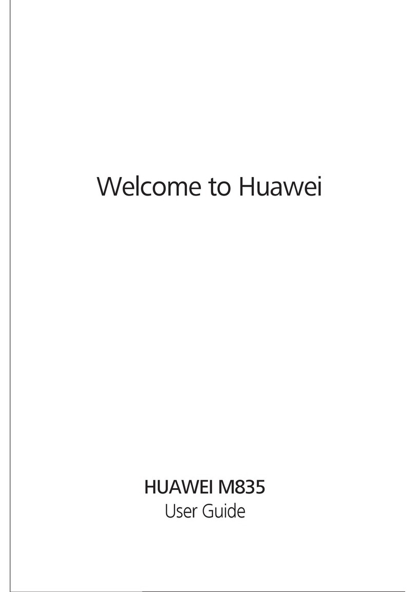 Huawei M835 User manual Huawei M835 User manual