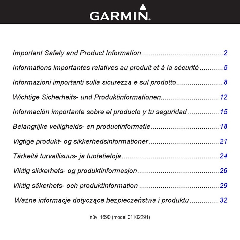 Garmin nuvi 1690 User manual