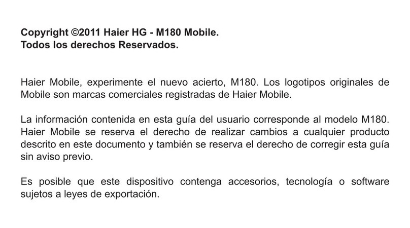 Haier M180 User manual