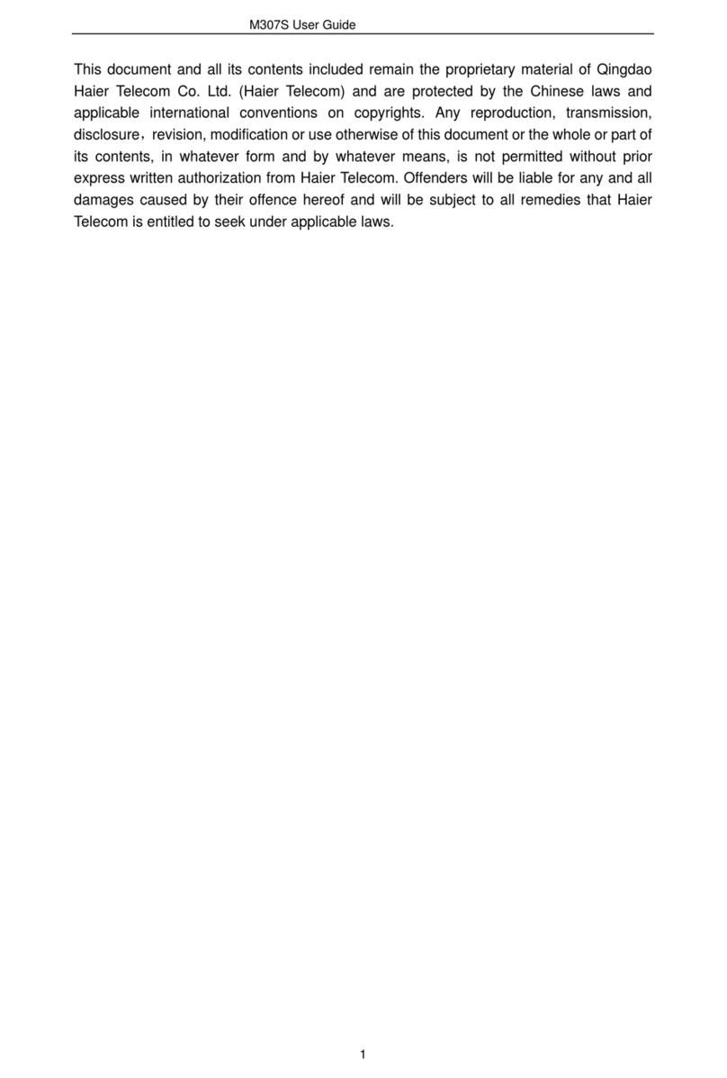 Haier M307 User manual