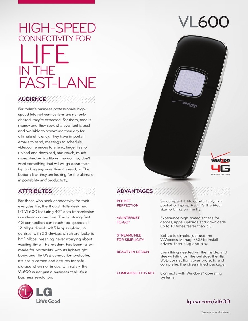 LG VL600 User manual