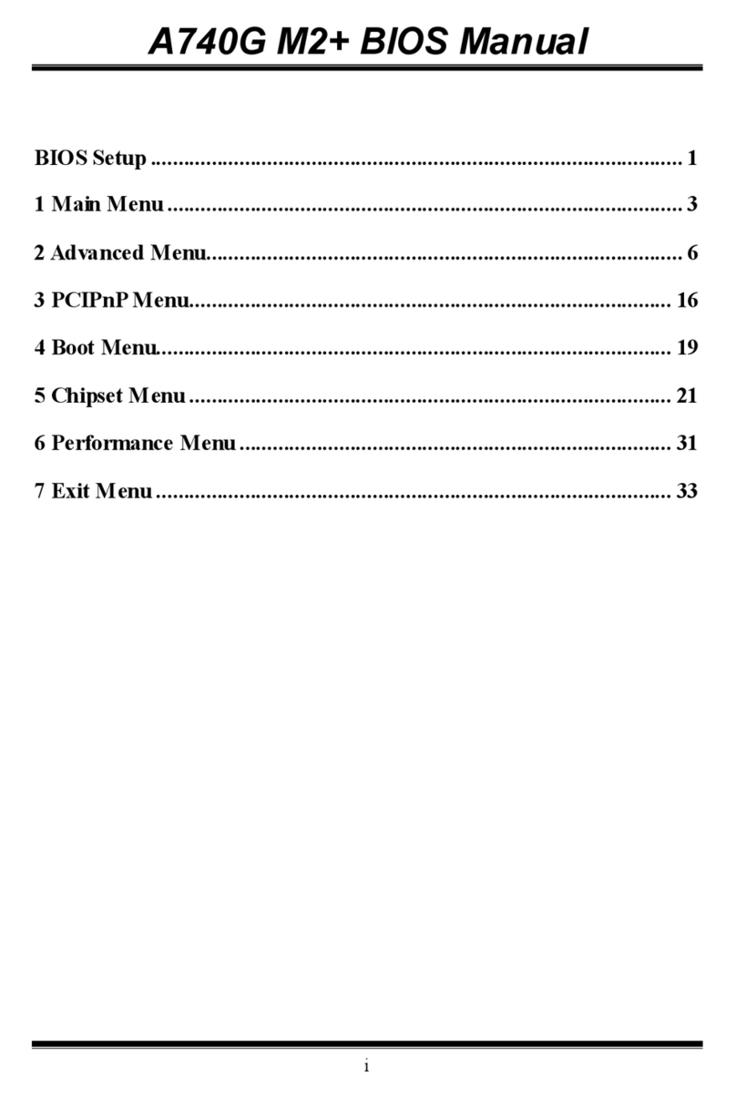 Biostar A740GM2 Bios setup manual