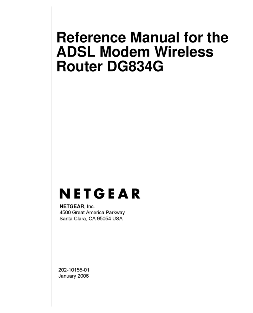 NETGEAR DG834Gv3 - 54 Mbps Wireless ADSL Firewall... Reference manual