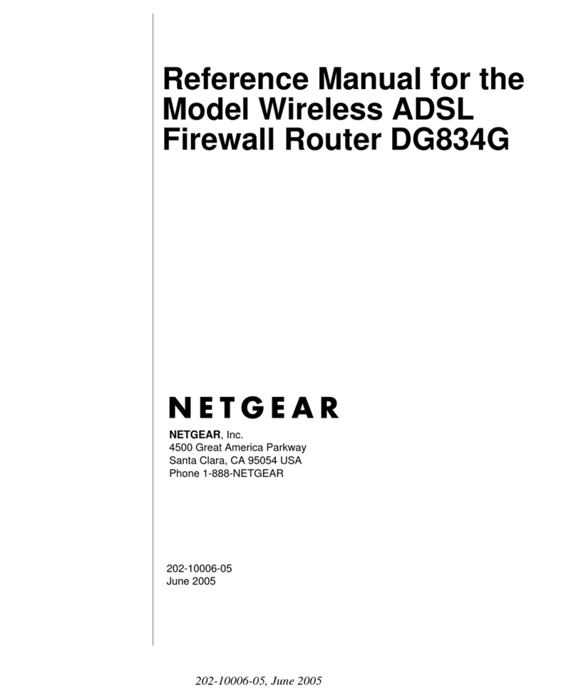 NETGEAR DG834Gv1 - 54 Mbps Wireless ADSL Firewall... User manual