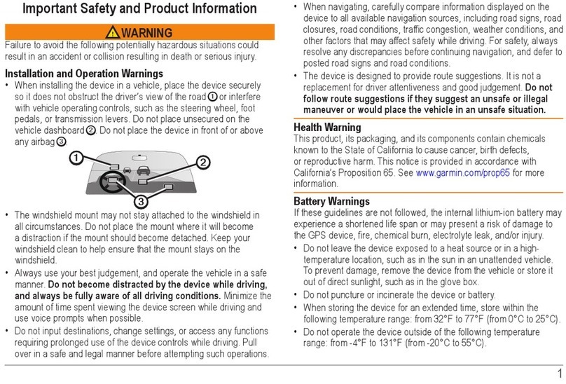 Garmin nuvi 30 User manual