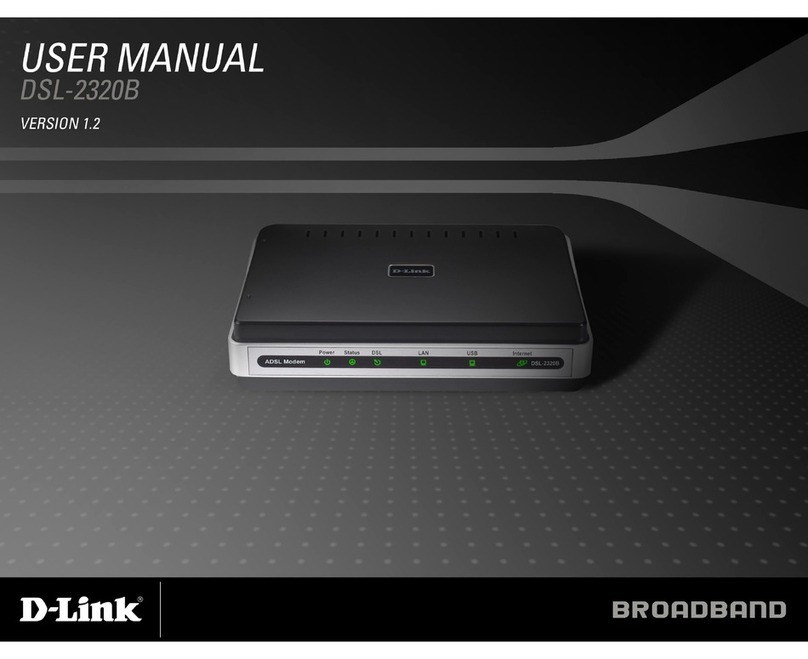 D-Link DSL-2320B - 24 Mbps DSL Modem User manual
