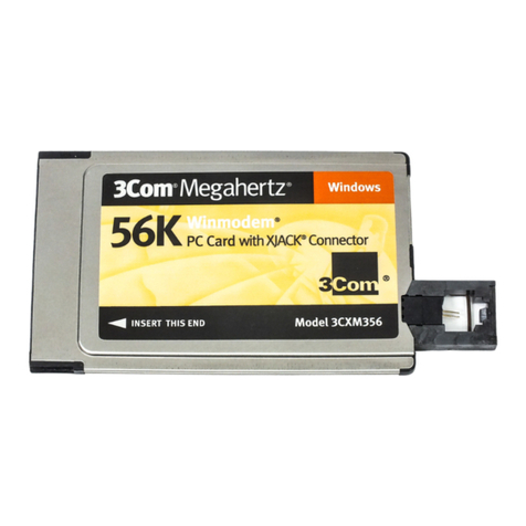 3Com 3CXM756 - Megahertz 56K Global GSM WinModem datasheet