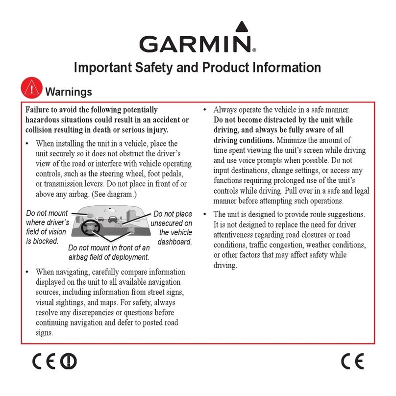 Garmin nuvi 5000 User manual