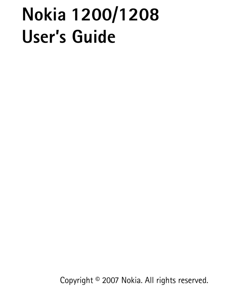 Nokia 1208 - Cell Phone 4 MB User manual