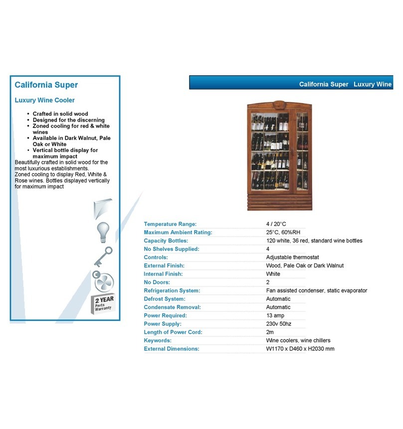 VALERA CALIFORNIA SUPER User manual