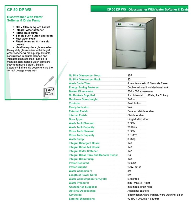 Adler CF 50 DP WS User manual