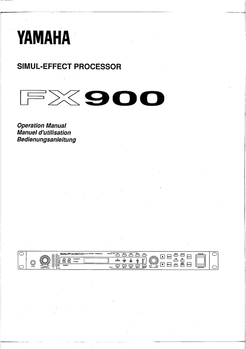Yamaha FX900 Operation manual