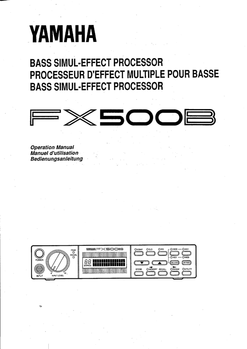 Yamaha FX500B User manual
