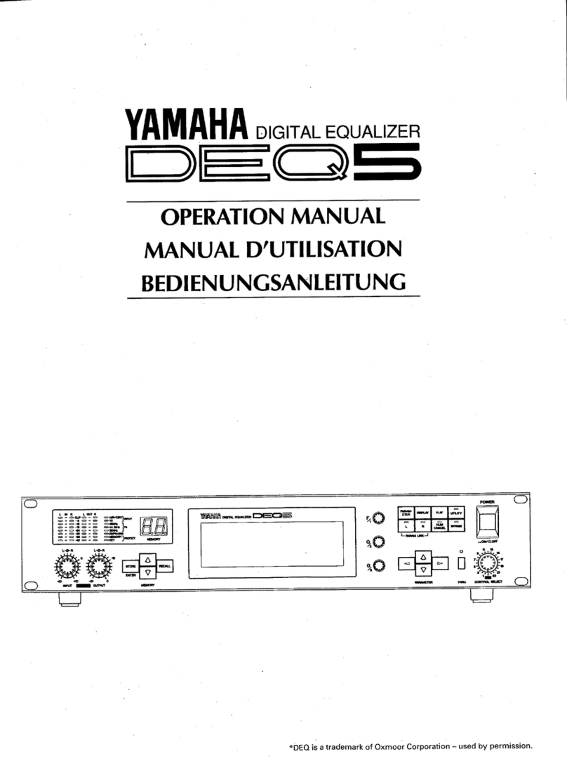Yamaha DEQ5E User manual