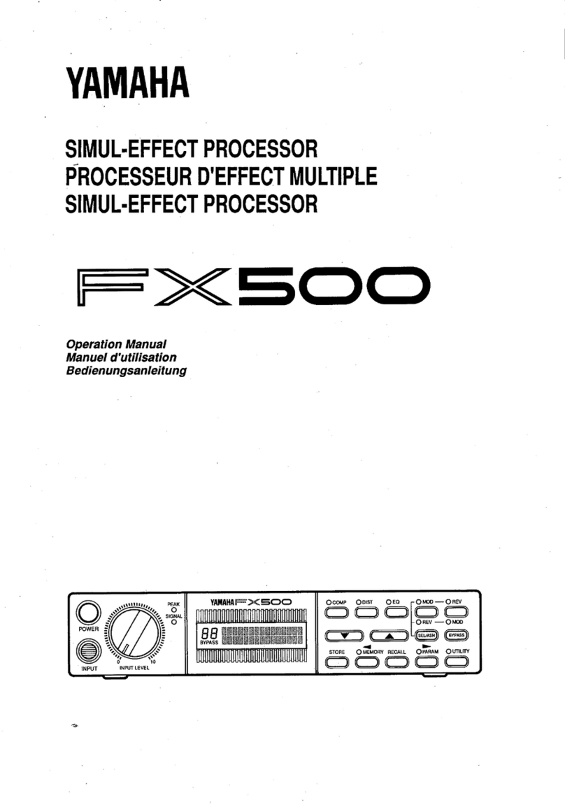 Yamaha FX500 Operation manual