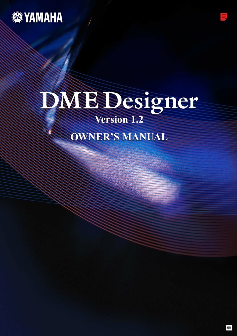 Yamaha DME Designer User manual Yamaha DME Designer User manual