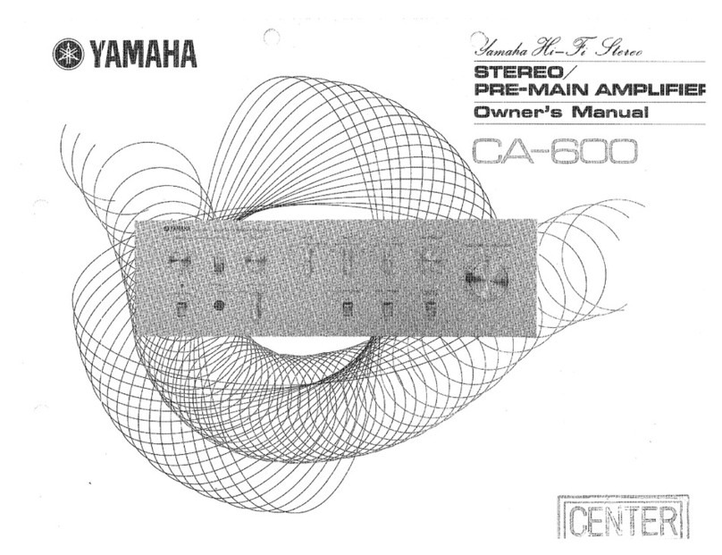 Yamaha CA-600 User manual