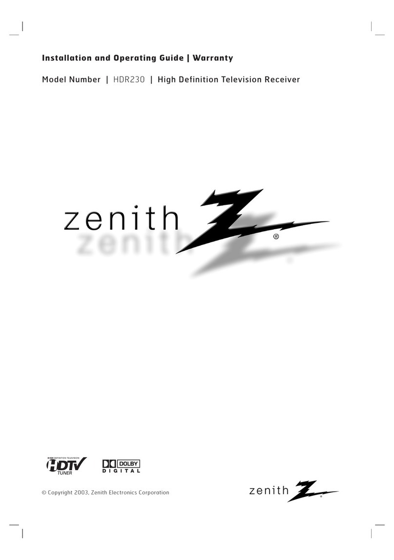 Zenith HDR230 Operating and maintenance manual