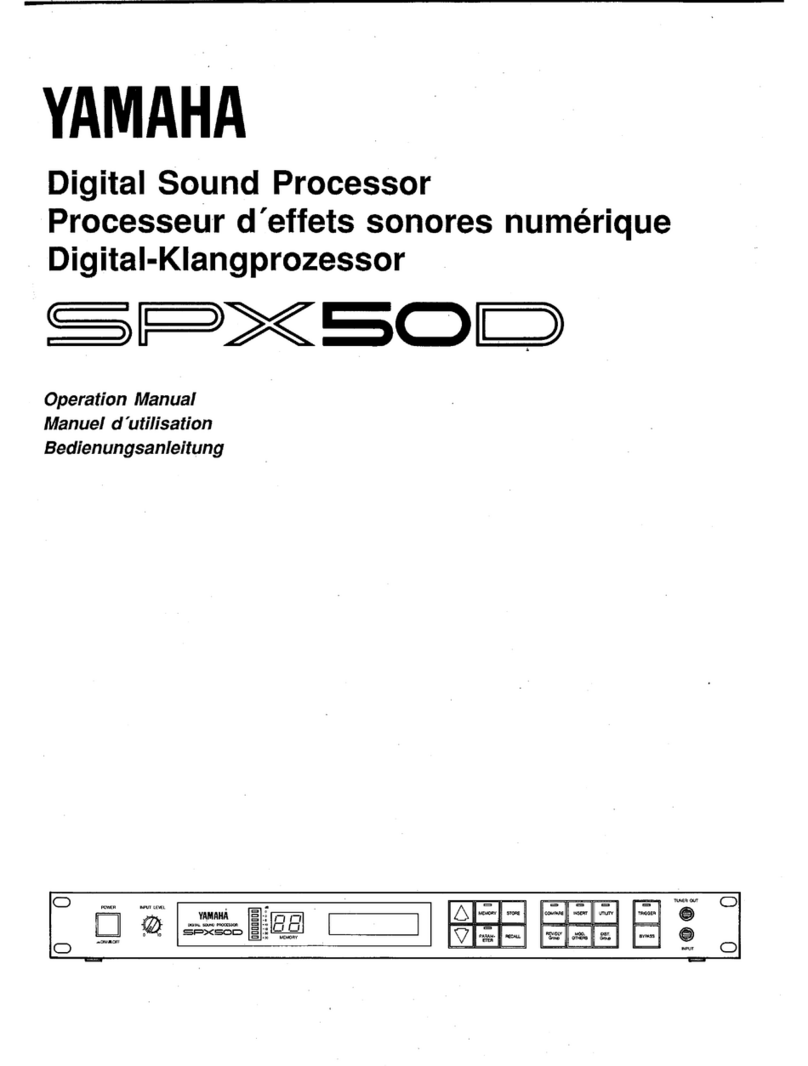 Yamaha SPX50D Operation manual