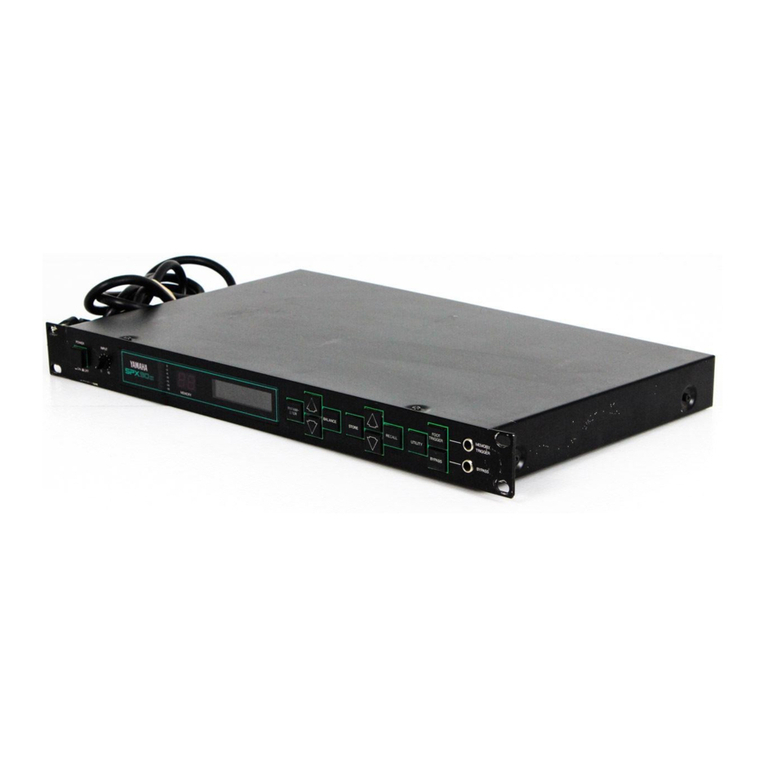 Yamaha SPX90II Operatiing manual