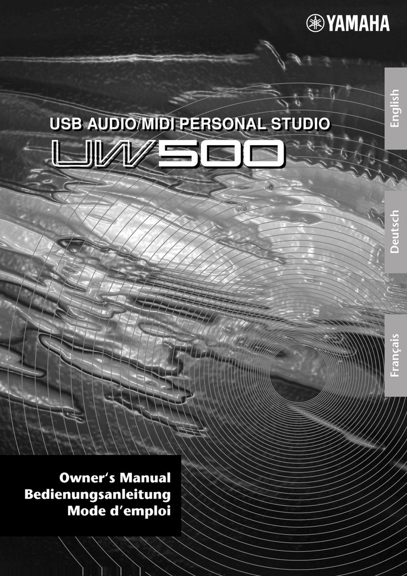 Yamaha UW500 owner's manual