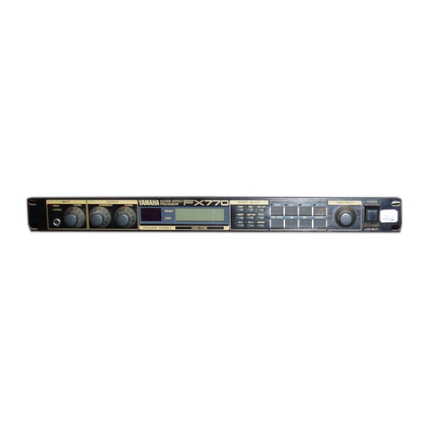 Yamaha FX770 User manual