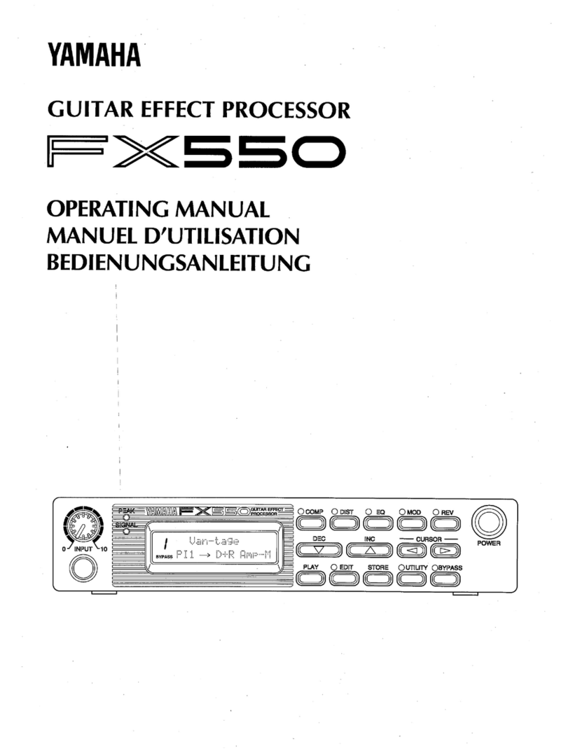 Yamaha FX550 User manual Yamaha FX550 User manual