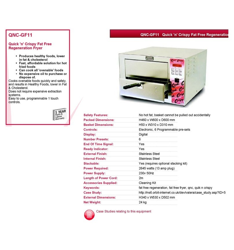 VALERA Quick 'n' Crispy QNC-GF11 datasheet