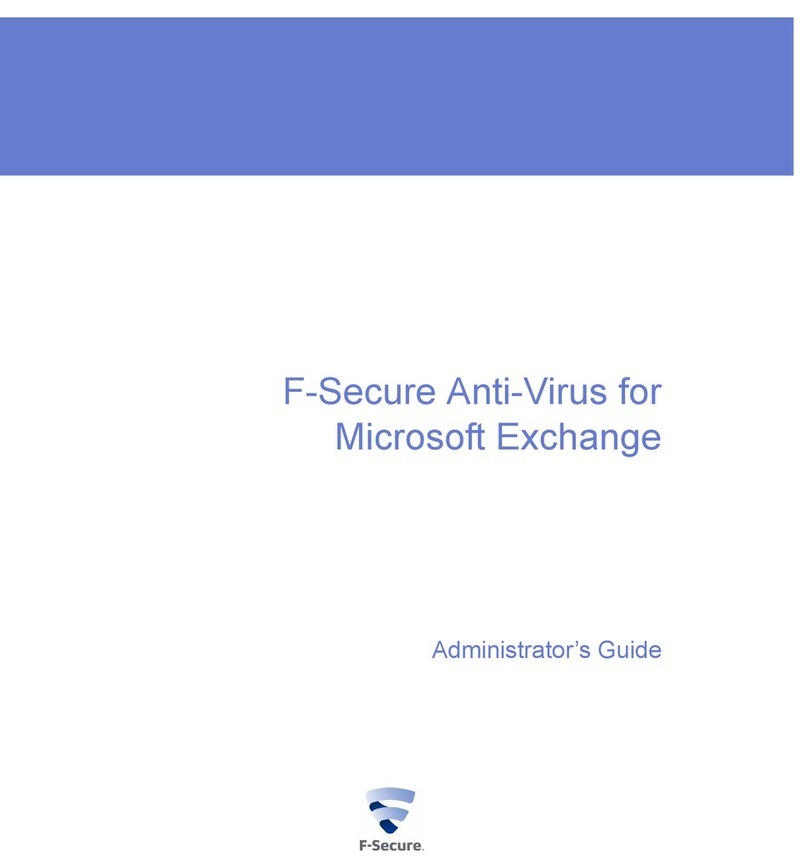 F-SECURE ANTI-VIRUS - FOR MICROSOFT EXCHANGE Service manual