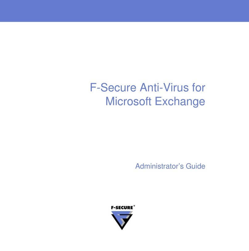 F-SECURE ANTI-VIRUS - FOR MICROSOFT EXCHANGE Service manual