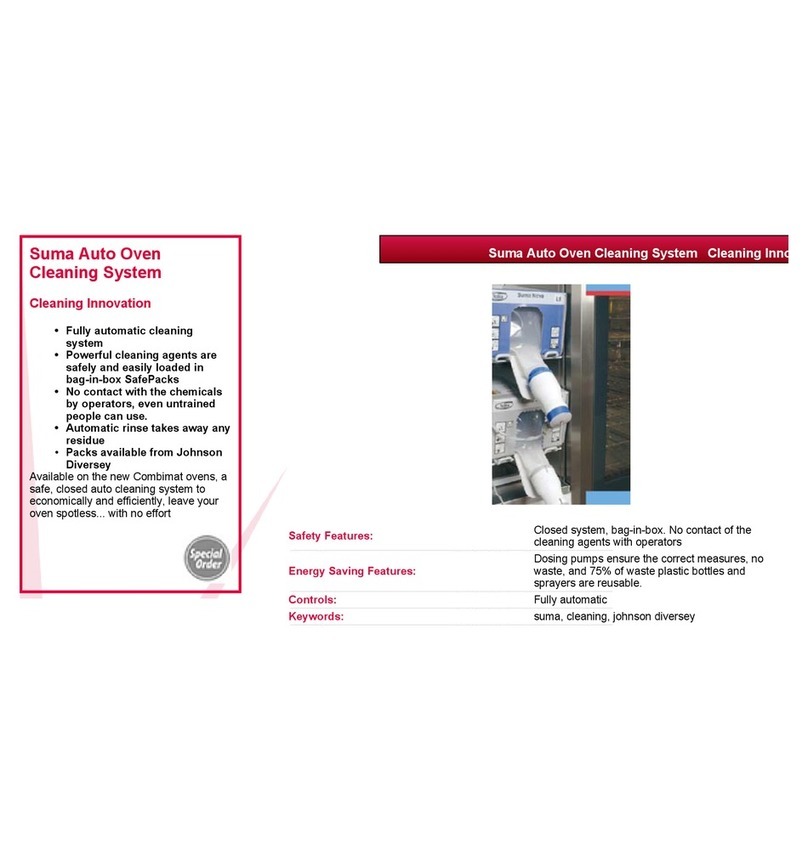 VALERA SUMA AUTO OVEN CLEANING SYSTEM datasheet